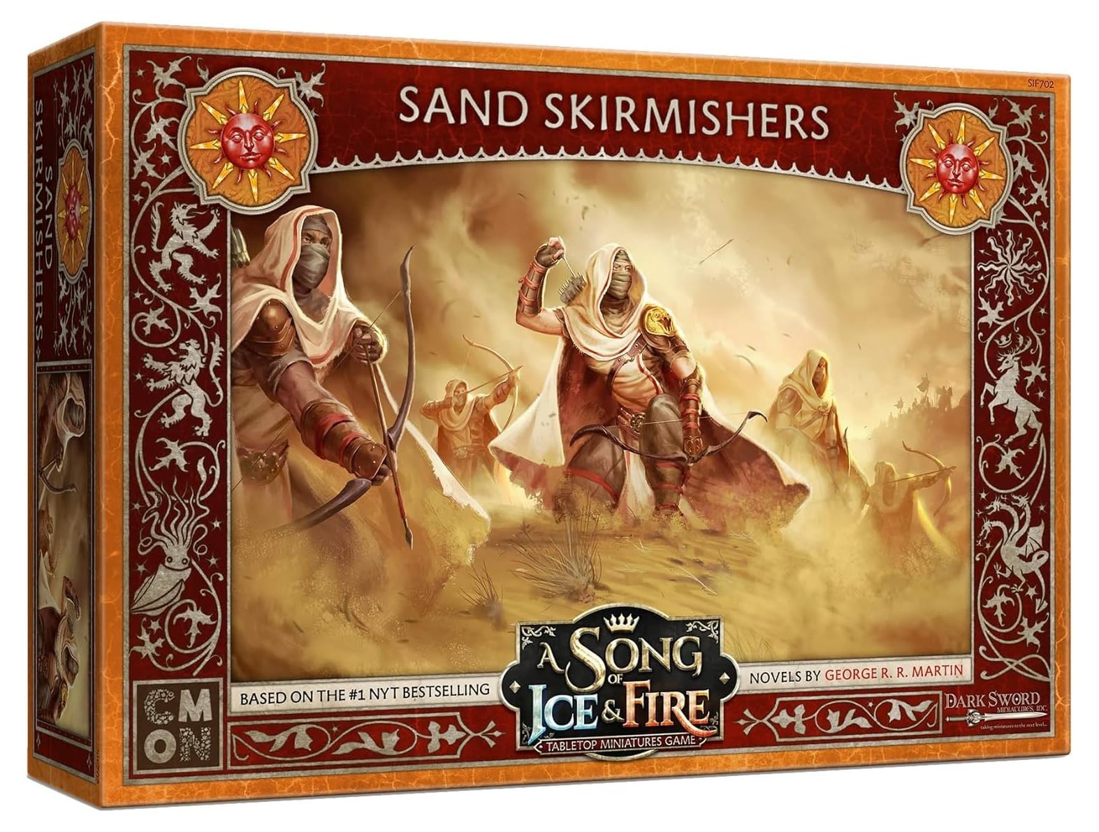 CMON A Song of Ice and Fire Tabletop Miniatures Game Sand Skirmishers Unit Box - advanced Warriors of The Dorne  Strategy Game for mature-themeds  Ages 14+  2+ Players  45-60 Minute Playtime  Made by CMON