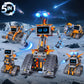 Robot Toys With Led Eyes & 18 Expression Building Toy, 5-In-1 App & Remote Control Rechargeable Robotics Set For Kids, Rc Progra