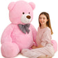 MaoGoLan Giant Pink Teddy Bear - 55" Life Size Stuffed Animal, Soft Polypropylene, Ideal Gift for Girlfriend