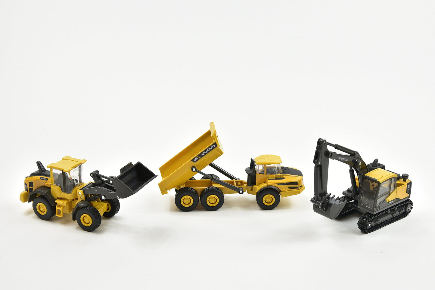 'Volvo Construction Vehicles'' Set Of 3 Pieces Diecast Models By New Ray