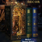 Ourmiao Book Nook Kit William Castle, Diy Booknooks Kit For Adults Teens With Sensor Lights, Bookshelf Diorama Miniature Scenes