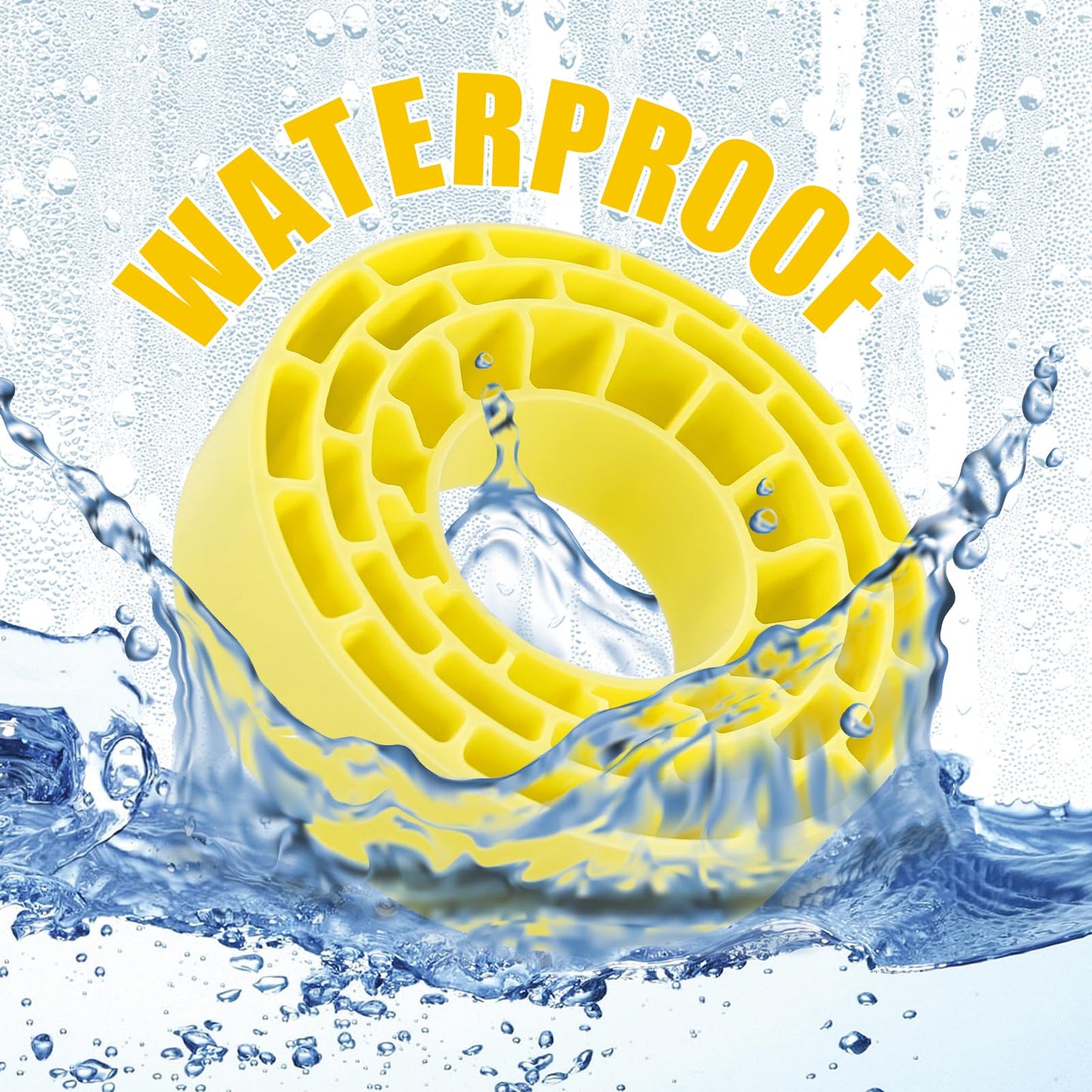 INJORA Silicone Rubber Inserts for 62-64mm*24mm 1.0'' Tires(Large Yellow)