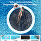 Danrelax 8' Round Inflatable Floating Dock  Sunchill Float Ring  Hck Tanning Pool with 4in Woven Fabric  Manual Pump for 1-2 Min Quick Inflate/Deflate  Fits 2-8  Ideal for Lakes  Pools  Oceans