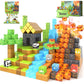 Magnetic Blocks-Build Mine Magnet World Dinosaur Panda Toys Kids Games, Toddler Stem Educational Sensory Dino Toys For Kids 3-5