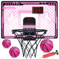 Basketball Hoop Indoor Kids Girls Pink - Mini Over The Door Basketball Hoops With Electronic Scoreboard Toys & 3 Balls, Unicorn