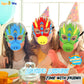 Irolewin Dinosaur-Dragon-Wings-Costume Mask For Toddler Kids Dino Dress Up Boys Girls Halloween Pretend Play Party Favors