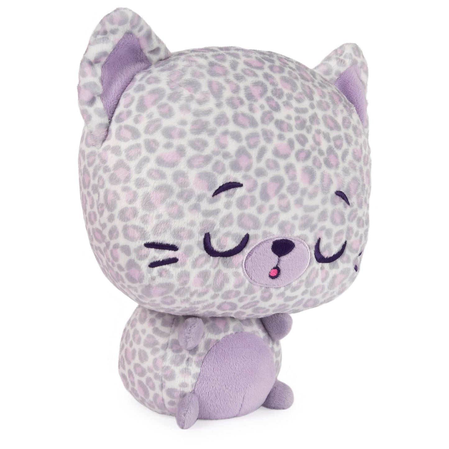 Gund Drops, Gina Spots, Expressive Premium Stuffed Animal Soft Plush Pet, Purple Leopard, 9