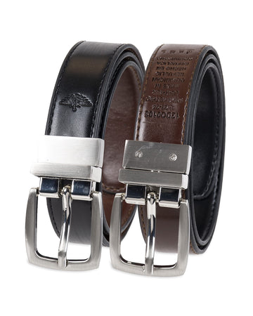 Dockers Boys Big Reversible Dress And Casual Belts, Brownblack, Large