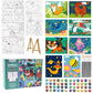 8 Packs Predrawn Canvas for Painting Kids Paint Canvas for Kids, 48 Paints, 8 Brushes 2 Easels, 8 6x8 Printed Canvas for Girls B