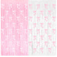 4 Pack Pink Bow Party Backdrop Decoration Pink Bow Foil Fringe Curtains for Girls Bow Birthday Baby Shower Decorations Bridal Sh