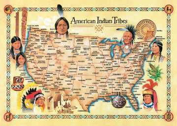 Masterpieces 550 Piece Jigsaw Puzzle For Adults, Family, Or Youth - American Indian Tribes - 18'X24'