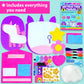 KRAFUN My First Unicorn Kids Sewing Kit - 5 Plush Projects, Beginner Arts & Crafts, Includes Felt & Instructions, Model 89767