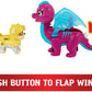 Paw Patrol Action Figures Set - Rescue Knights Rubble & Dragon Blizzie, Kids Toys for Ages 3+, Plastic, Model 6064306