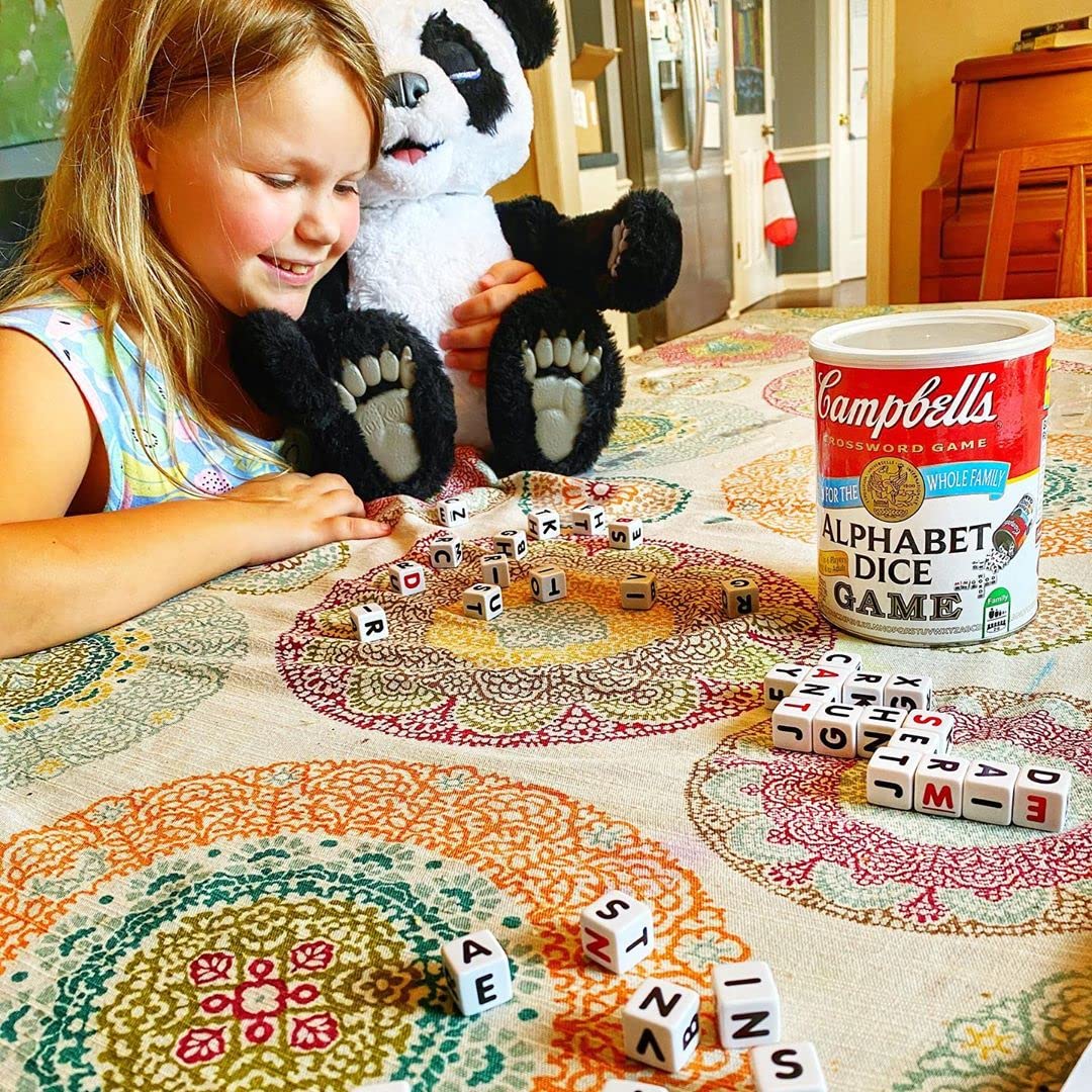 TDC Games Campbell's Alphabet Dice Game  Great for Party Favors  for Travel  Camping Family Game Night  Yard Games for mature-themeds and Family
