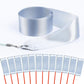 Hiunicorn 12Pcs Silver Dance Wands Ribbons Streamer For Kids Praise Streamer Circus Carnival Rhythmic Gymnastics Ballet Birthday Party, Ribbon Baton Twirling Sticks Silks Streamers Wands