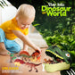 FINcredible Dinosaur Toys for Kids 3-5 - Realistic Dinosaur Figures Including 2 Pullback Dinosaur Cars - Dinosaur Toys for Toddlers & Kids - Toy Dinosaur Playset Gift for 3  4  5  6  7 Boys & Girls
