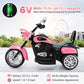 Dortala Kids Motorcycle, 6V Battery Powered Ride-On Chopper Motorcycle Trike With Horn, Headlights, Forward/Reverse Switch, 3 Wheels Electric Motorcycle For Kids, Gift For Boys Girls (Pink)