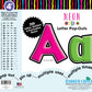 Barker Creek Letter Pop-Outs, 4 Inch, Neon, Set Of 255