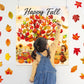 80UncleKimby 74Pcs Fall Thanksgiving Tree Craft Kit - DIY Felt Thankful Tree with Autumn Maple Leaves Ornaments for Bulletin Boa