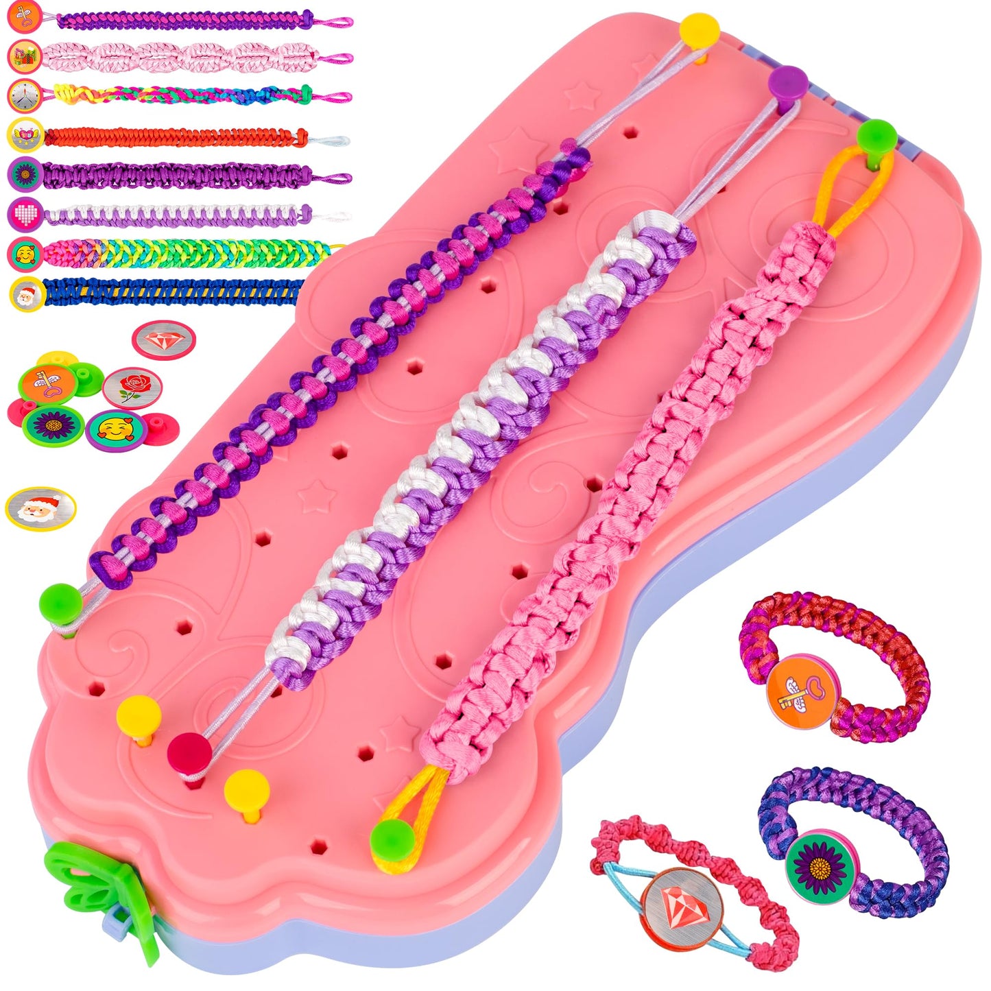 yiwaga Bracelet Making Kit for Girls, Arts and Crafts for Kids Ages 8-12, Friendship Bracelet Kit, Bracelets String Maker Toys S