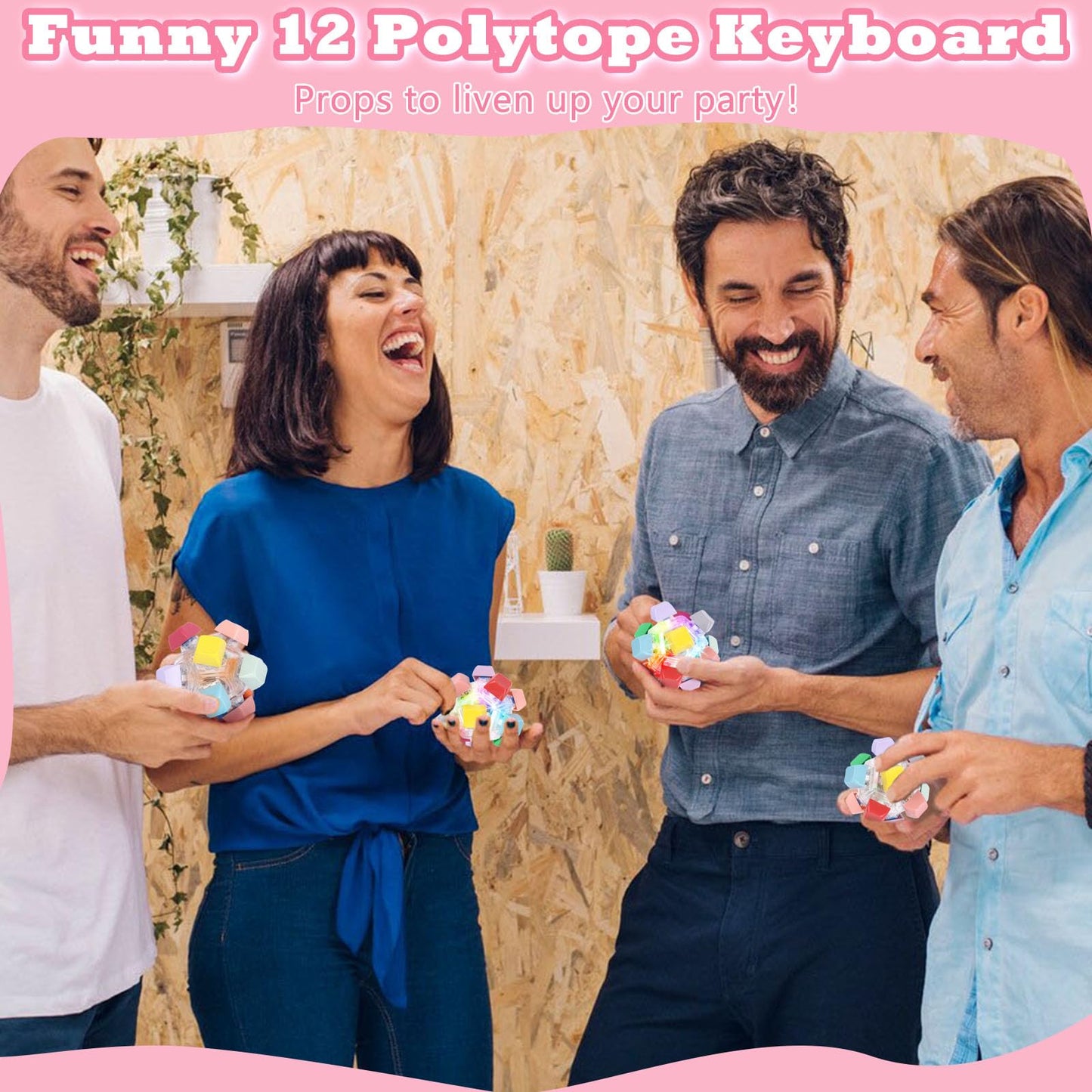 Keyboard Fidget Toy for Adults Keyboard Clicker with LED Light Fidget Stress Relief Sensory Toy