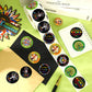 DECYOOL 800 Pcs Hispanic Heritage Month Stickers Roll, Spanish Hispanic Label Stickers Bulk for Kids Students Teachers Latino Hi