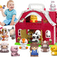 Aigybobo Farm Animals Big Barn Toys For 1 2 3 Year Old, Toddler Montessori Learning Toy, Farm Playset With Animal Figures And Diy Stickers, Christmas Birthday Gift For Baby Boys Girls Age 12-18 Months