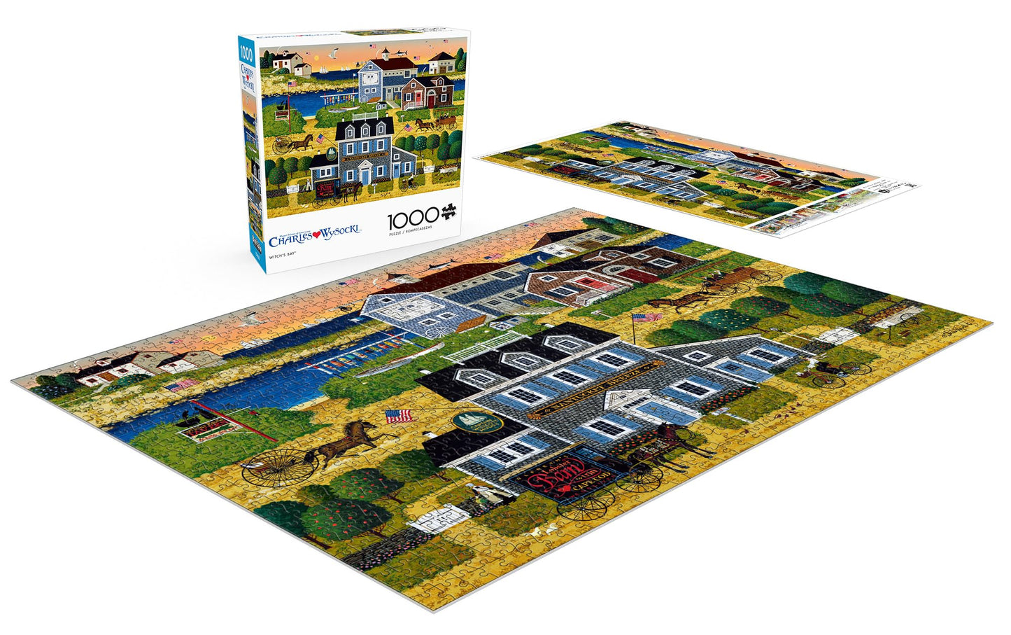 Buffalo Games - Charles Wysocki - Witch'S Bay - 1000 Piece Jigsaw Puzzle For Adults -Challenging Puzzle Perfect For Game Nights - Finished Size Is 26.75 X 19.75