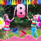 Number 1 Pinata First Birthday Pinata Decorations Gradient Pink Pinata With Stick Blindfold Confetti For Girls Boys Birthday (Number 8)
