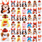 Soulchen 36 Pcs Mini Fall Thanksgiving Stuffed Animal Bulk Small Thanksgiving Day Plush Animals Soft Tiny Autumn Pumpkin Turkey 