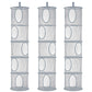 3Pcs Stuffed Animal Storage Foldable Stuffed Animal Net Or Hammock Organizer, 5 Compartments Hanging Mesh Toy Storage Hammock Fo