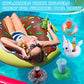Lenwen 120 Pack Inflatable Drink Holder Pool Drink Floats Inflatable Floating Cup Holders For Adults Summer Swimming Pool Party