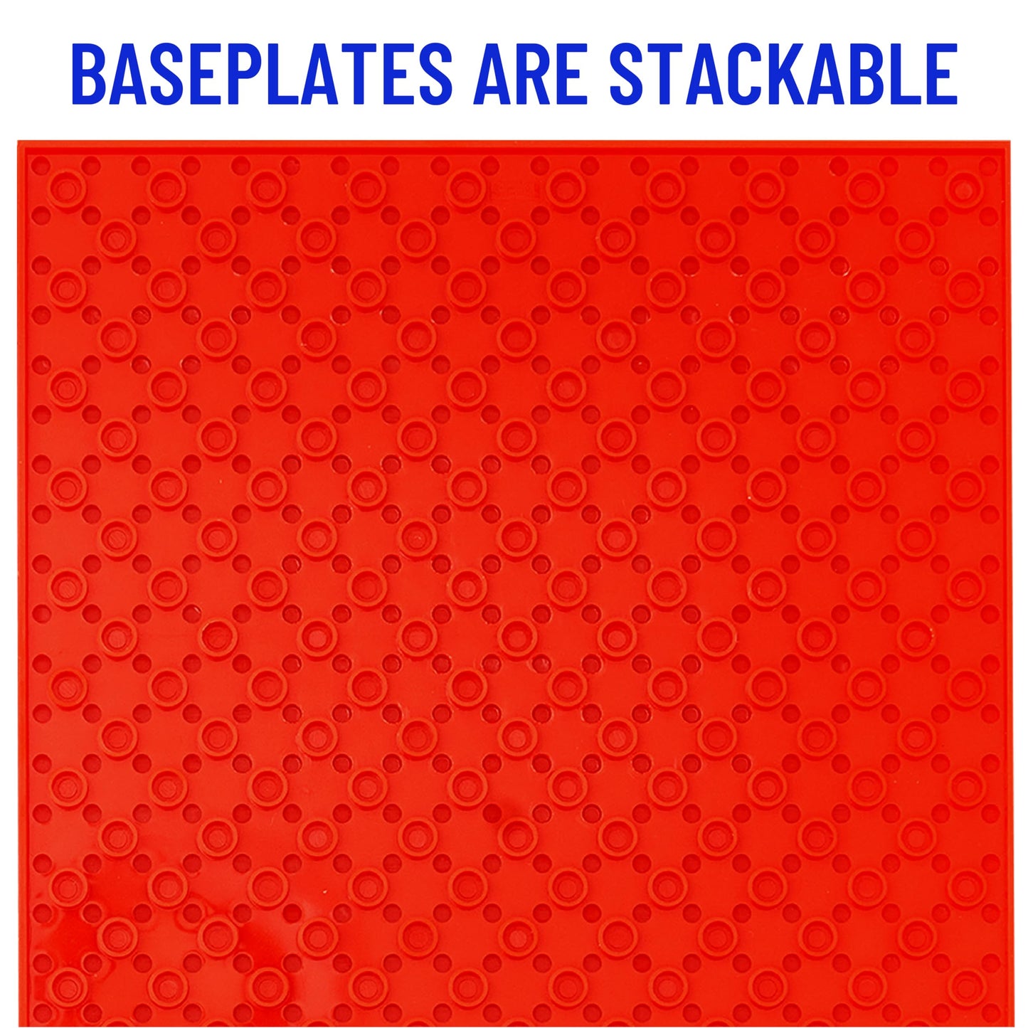 Strictly Briks 8 Pack Classic Baseplates 10x10 in  Stackable Building Plates with 32 x 32 Studs  Mats  Bases  Boards  Sheets 100% Compatible with All Major Brands  Basic Colors