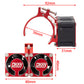 DKKY RC Motor Cooling Fan Heatsink 20000 RPM 54-58mm Ajustable Mount for ARRMA Axial 1/5 1/6 1/7 RC Models with 1717 5687 56113