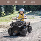 Kids Ride On Atv, 6V Battery Powered Kids Electric Vehicle, 4 Wheeler Quad W/Headlights, Mp3, Usb, Volume Control, Large Seat, E