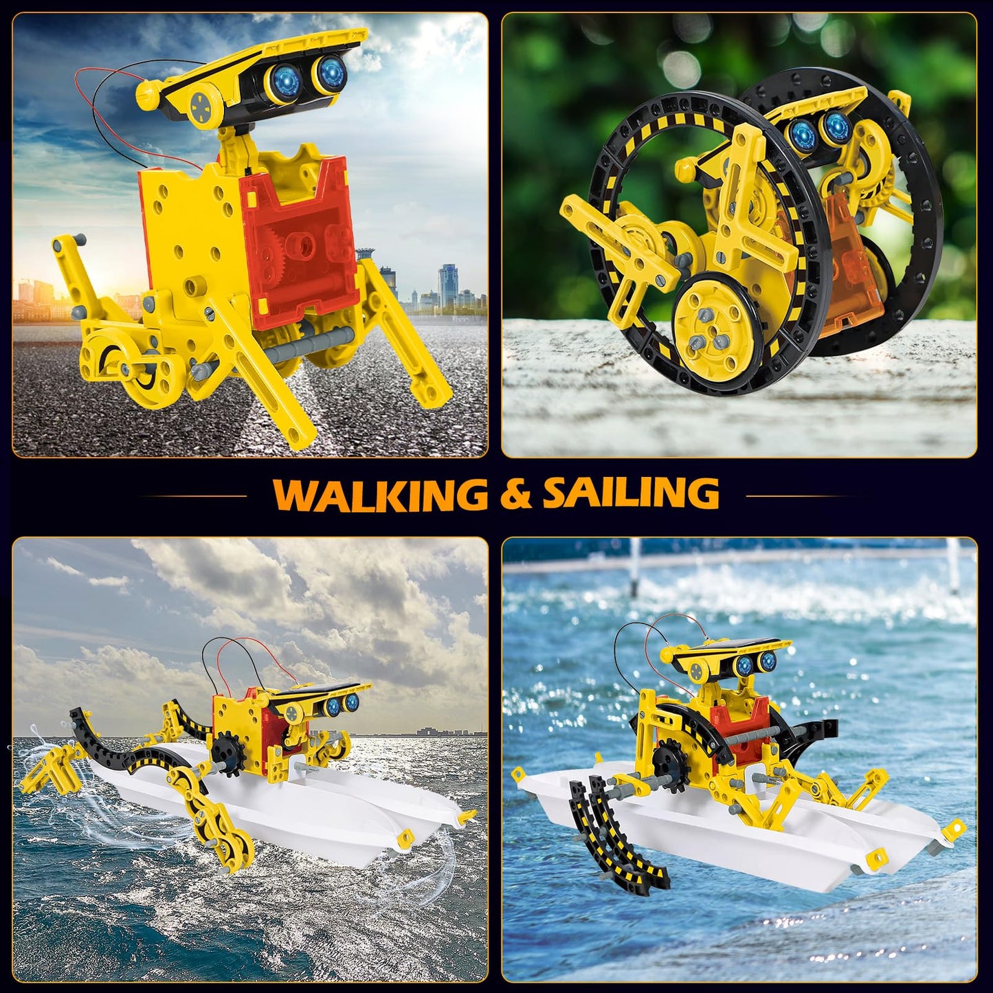 Solar Robot Toys For Kids Ages 8-12, 12-In-1 Stem Projects Science Kits For 8-13 9 10 11 Year Old Teen Boys Girls, 190Pcs Diy Building Experiment Education Sets, Christmas Birthday Gifts Ideas.