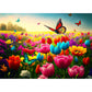 Huadada Jigsaw Puzzles For Adults 1000 Piece Jigsaw Puzzles For Adults Challenging Game Butterfly Puzzle With Letters On Back(Butterfly And Flower)