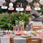 9 Pieces Rose Gold 50th Birthday decorations for Women Pink 50th birthday centerpieces for Table Decorations Cheers to 50 Years
