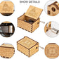 Caaju Happy Birthday Music Box - Wooden Musical Box with Hand Crank - Vintage Music Box Birthday Gift for Kids - Gifts for Him/H