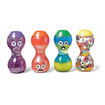 Hand2Mind Express Your Feelings Sensory Bottles- Secondary Emotions 2, Toddler Sensory Toys, Quiet Fidget Toys, Play Therapy Toy