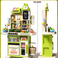 33.8IN - 70PCS Kids Kitchen Playset with Sound & Light - Cooking Stove with Steam, Play Sink and Toy Kitchen Accessories - Prete