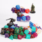 QMay DND Dice Set 10x7 (70 Pieces) Polyhedral Dice for Dungeons and Dragons D&D RPG MTG Role Playing Games with 1 Drawstring Bag