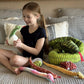 Maogolan 118 Inch Giant Green Stuffed Snake, Realistic Mommy Snake With 4 Babies & 2 Eggs Plush Toy, Large Green Boa Constrictor