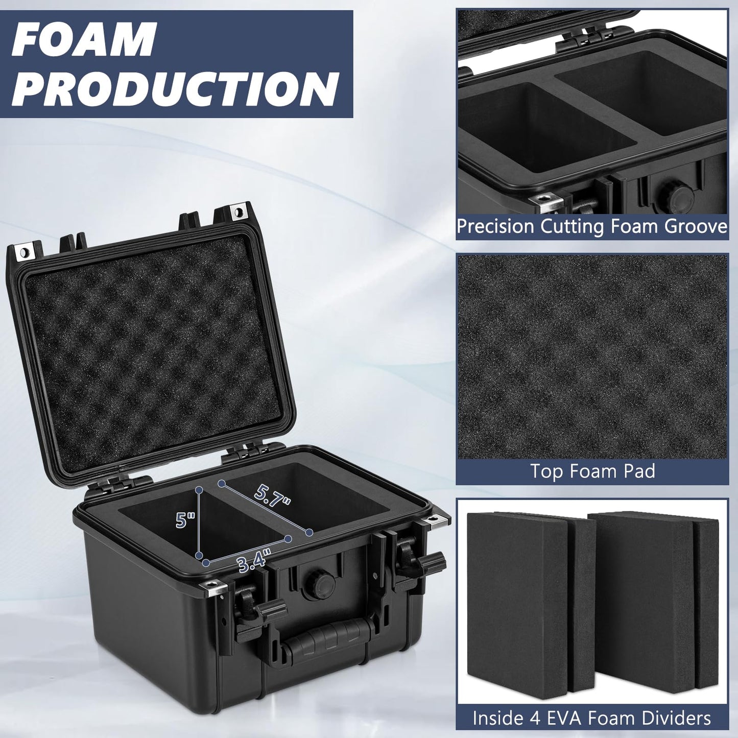 Ouutmee Graded Card Case - Ip67 Waterproof Storage Box For 40+ Psa, Csg, Bgs, Sgc Graded Sports Trading Cards