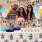 QILICJHZ 165Pcs Dog Birthday Decoration,Dog Party Decorations Serves 20,Puppy Birthday Decorations,Puppy Party Decorations with