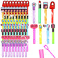 48 Pieces Makeup Bubble Wands Pink Party Favors Mini Bubble Wands 6 Styles Spa Theme Party Decorations For Party Faovrs Goodie B