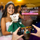 Kinnex Collections Since 1997 12'' Quince Anos Teddy Bear With Dress Embroidery Mis 15 Anos (Centerpiece) ~ B09631-33G (Emerald