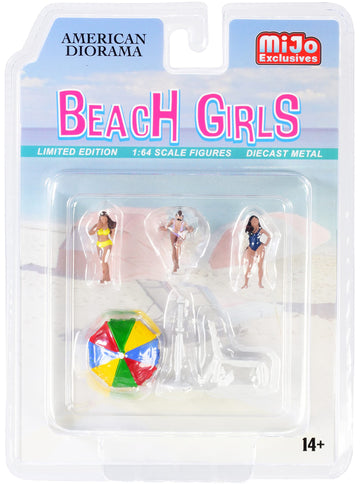 1 Beach Chaise and 1 Beach Umbrella) for 1/64 Scale Models by American Diorama''