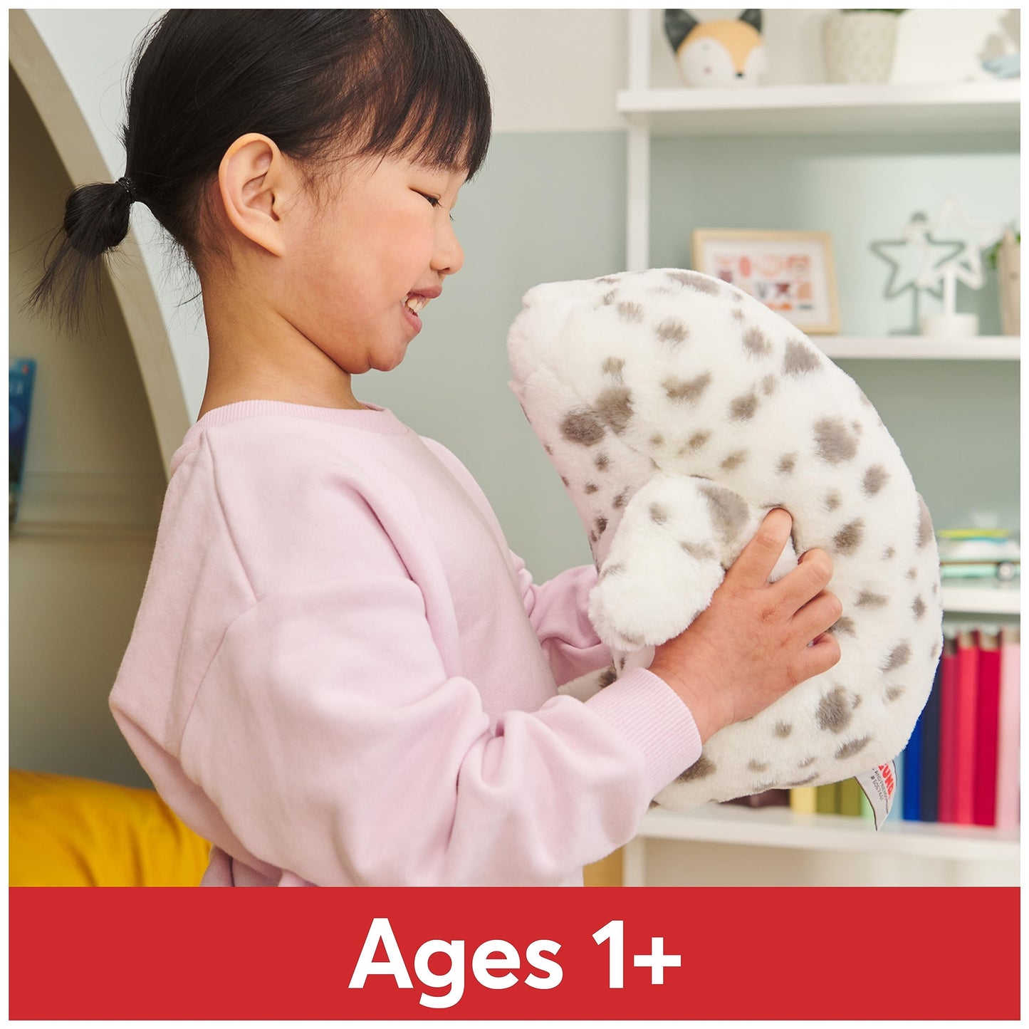 GUND Nuri Leopard Seal Plush Stuffed Animal, 10" White/Gray, High Quality Materials, Ages 1 and Up, Model 6067461