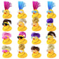 Havagdtm 16 Set Mini Duck With Wig Necklace And Sunglasses For Birthday Baby Shower Party Favor Decorations